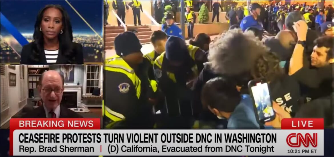 Ceasefire Protest Outside DNC Headquarters Turns Confrontational: 90 Protestors Reportedly Injured