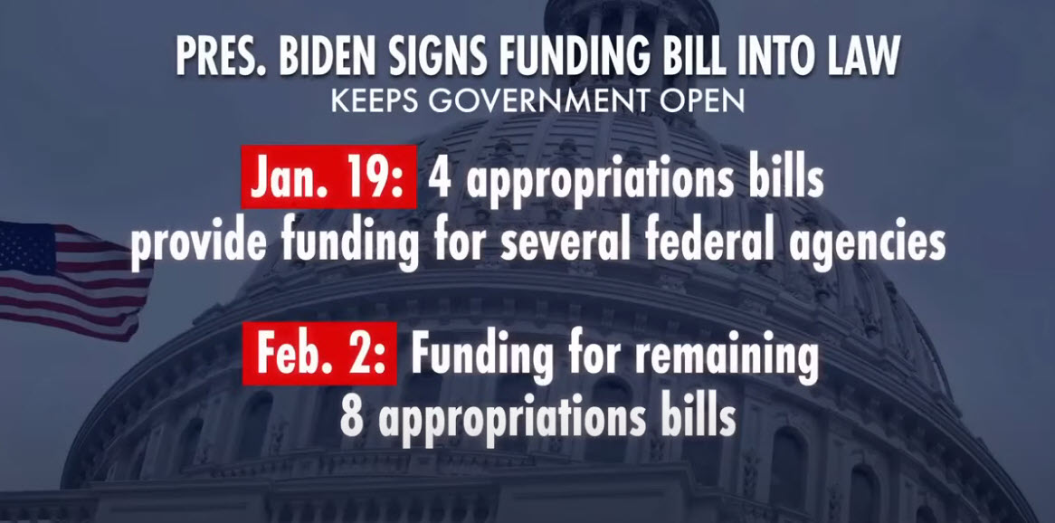 President Biden Signs Stopgap Funding Bill, Temporarily Averting