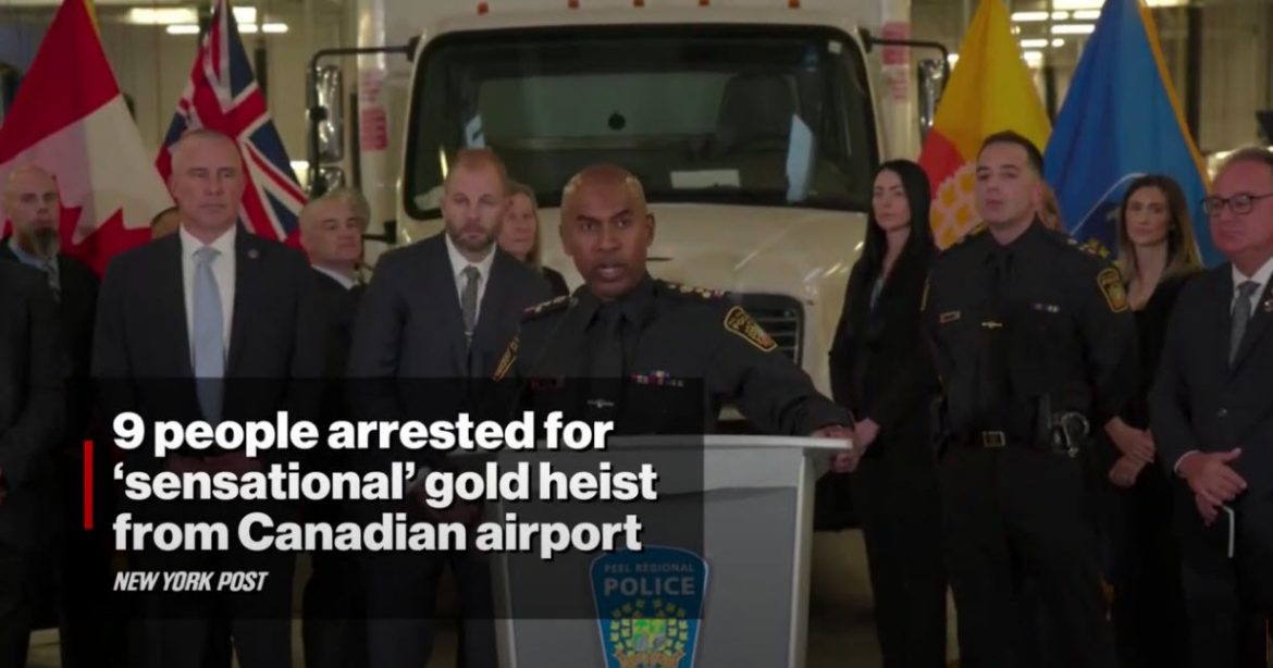 Nine Charged in $14.5 Million Gold Heist at Toronto Airport