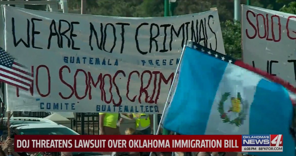 Justice Department Threatens to Sue Oklahoma Over New Immigration Law
