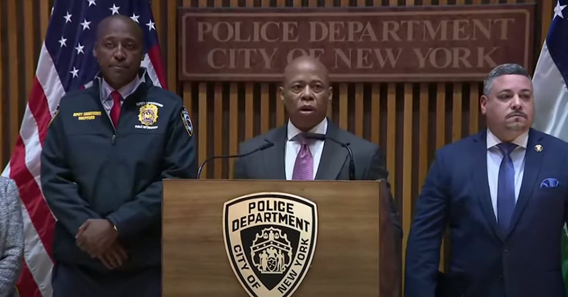 Mayor Eric Adams Applauds NYPD's Flag Swap Amid College Campus Arrests