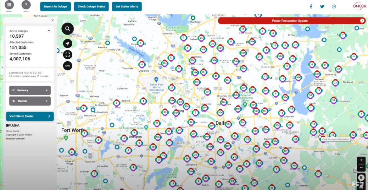 Power Outages Persist in Dallas After Severe Texas Storms