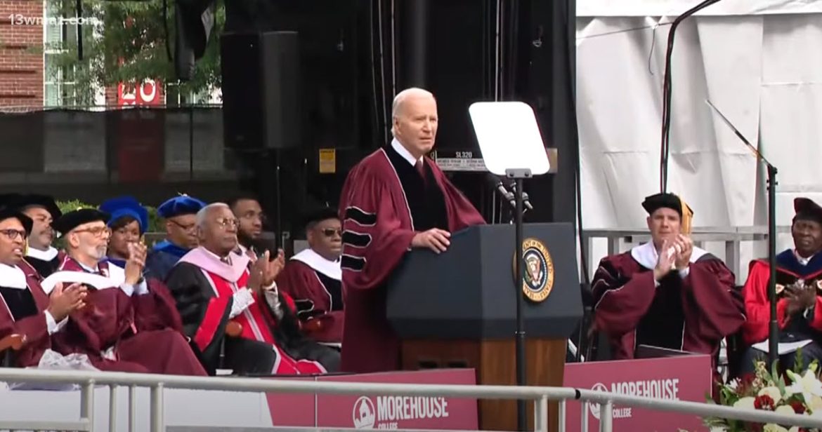 President Biden Addresses Morehouse College Graduates, Calls for Peaceful Protests and Middle East Stability