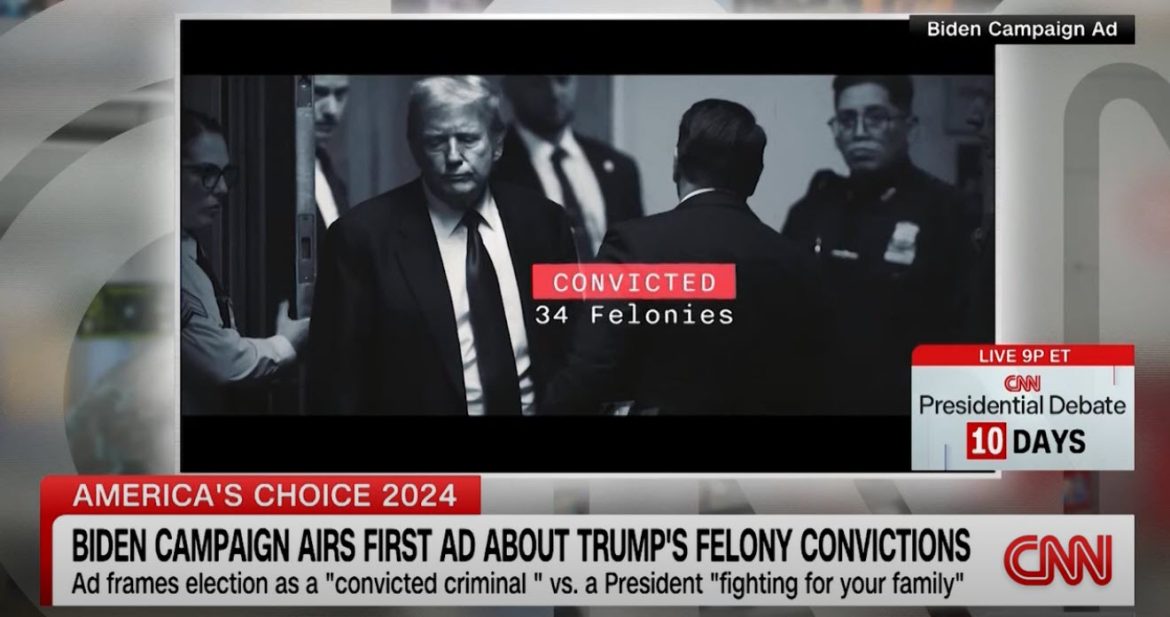 Biden Campaign Capitalizes on Trump's Legal Troubles with New Ad
