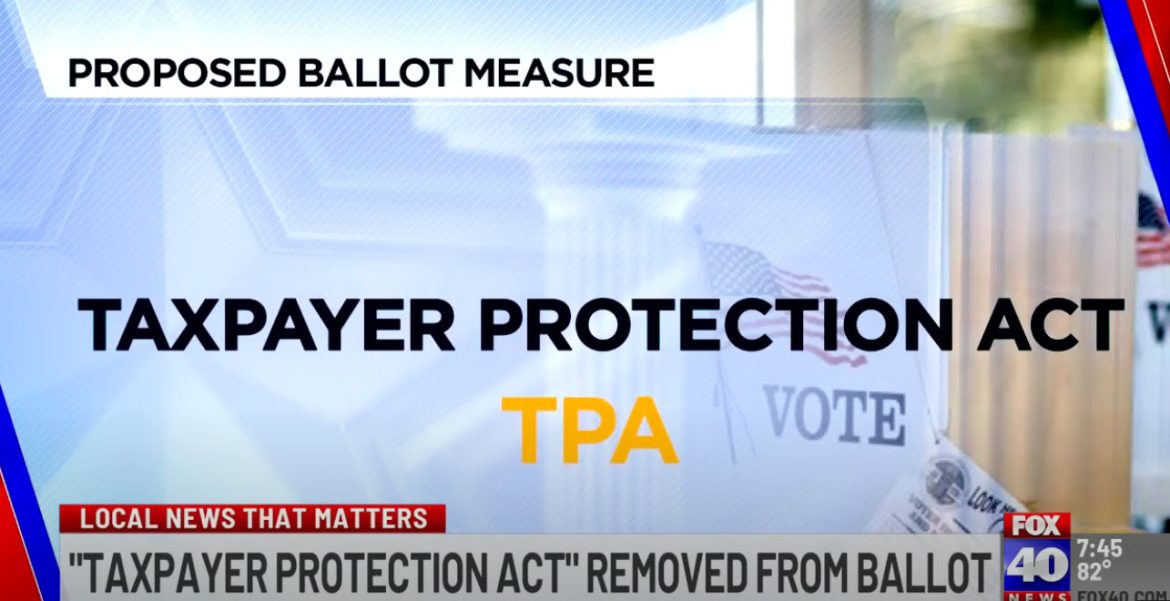 California Supreme Court Strips Taxpayer Protection Act Off The Ballot