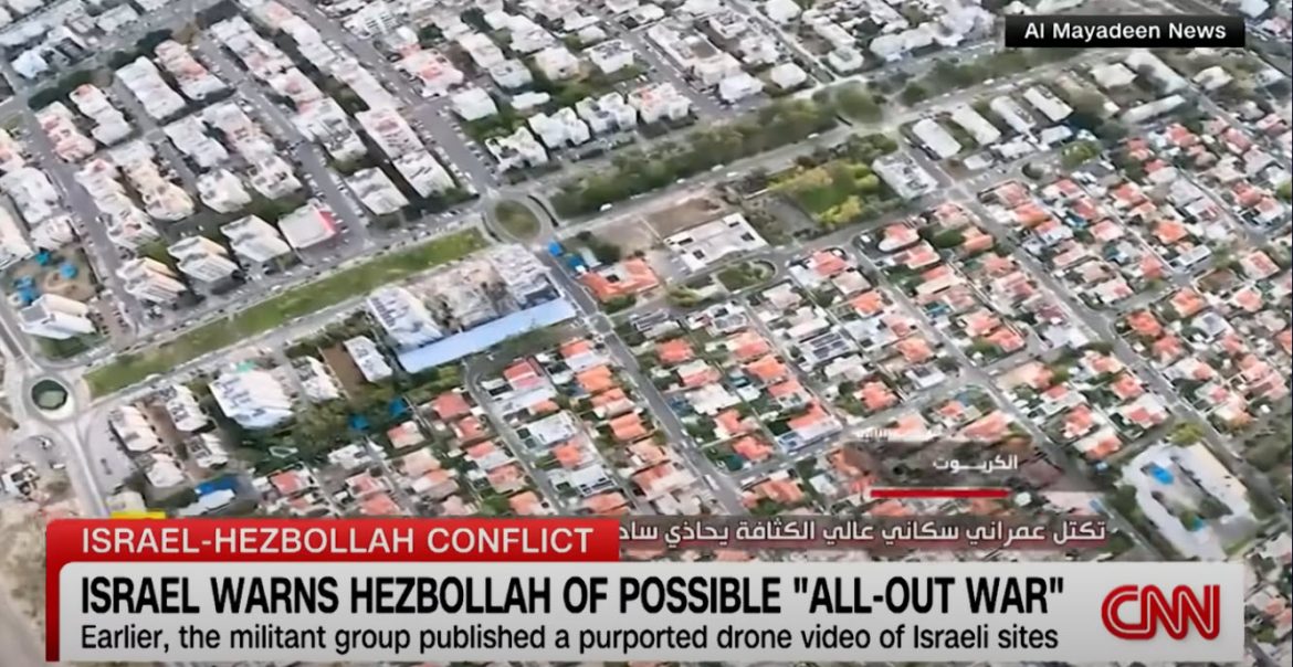 Israel Warns Hezbollah of Possible "All-Out War" After Drone Video Publication