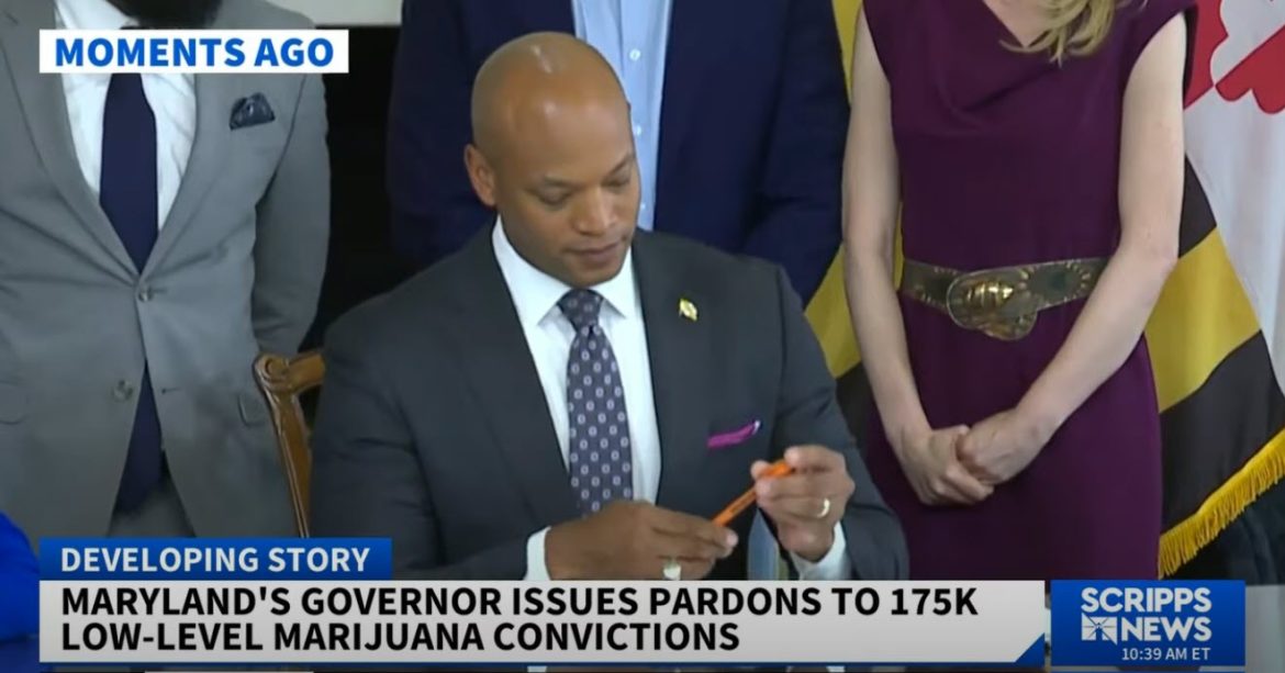 Maryland Governor Grants Pardons to 175,000 for Past Marijuana Convictions