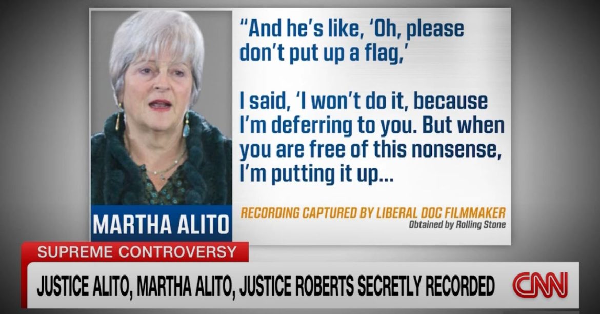 Secret Recording of Martha Alito Discussing Flag Controversy Surfaces