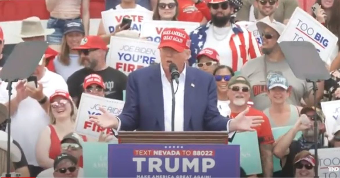 Trump Holds Rally in Las Vegas, Emphasizes Border Security and Energy Policy