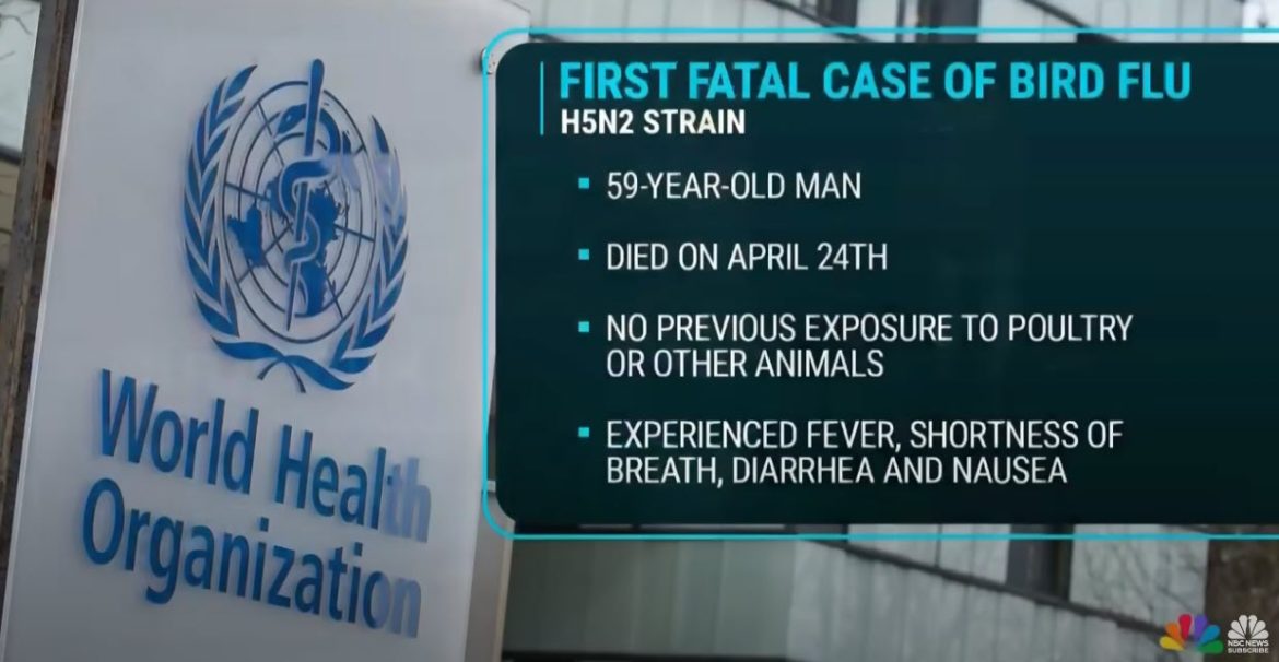 WHO Confirms Death of Mexican Man from New Strain of Bird Flu