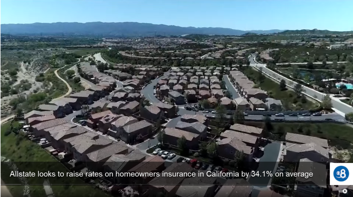 Allstate Seeks 34.1% Hike in Homeowners' Insurance Rates in California