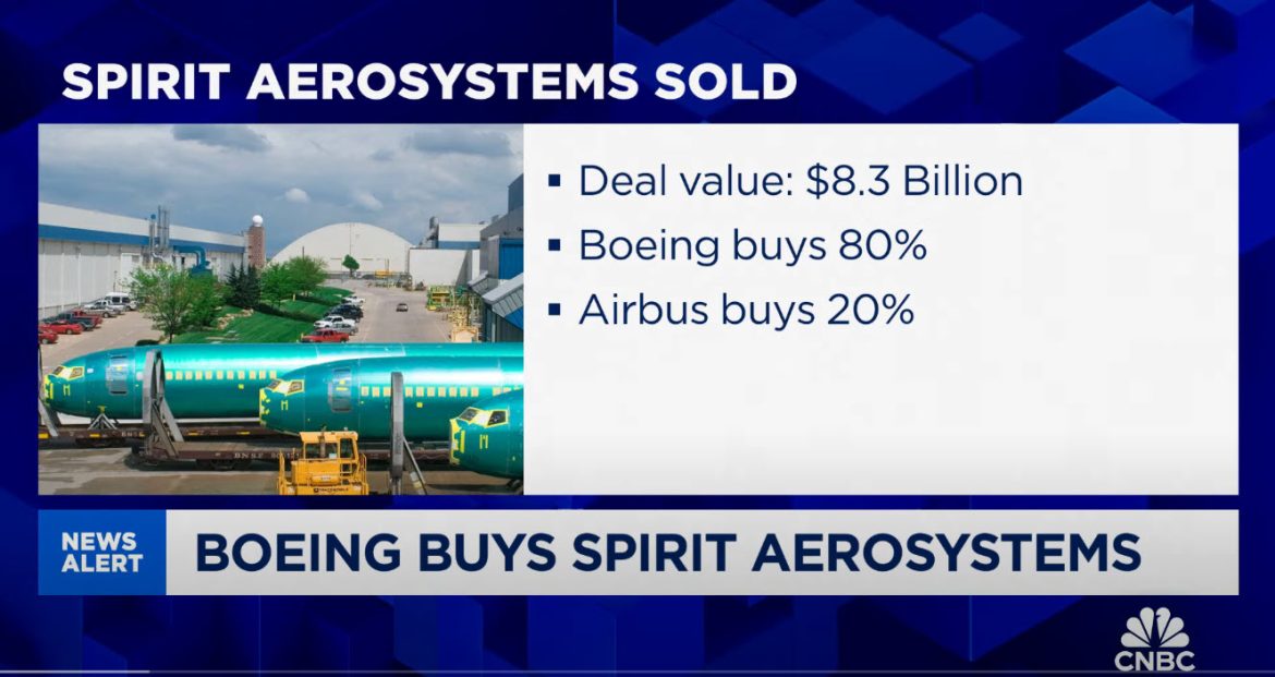 Boeing Acquires Spirit AeroSystems in $4.7 Billion Deal