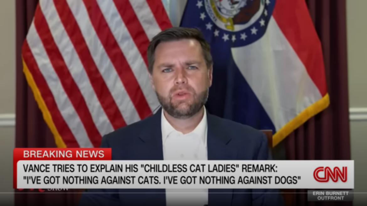 Vance Defends "Childless Cat Ladies" Comment Amid Backlash