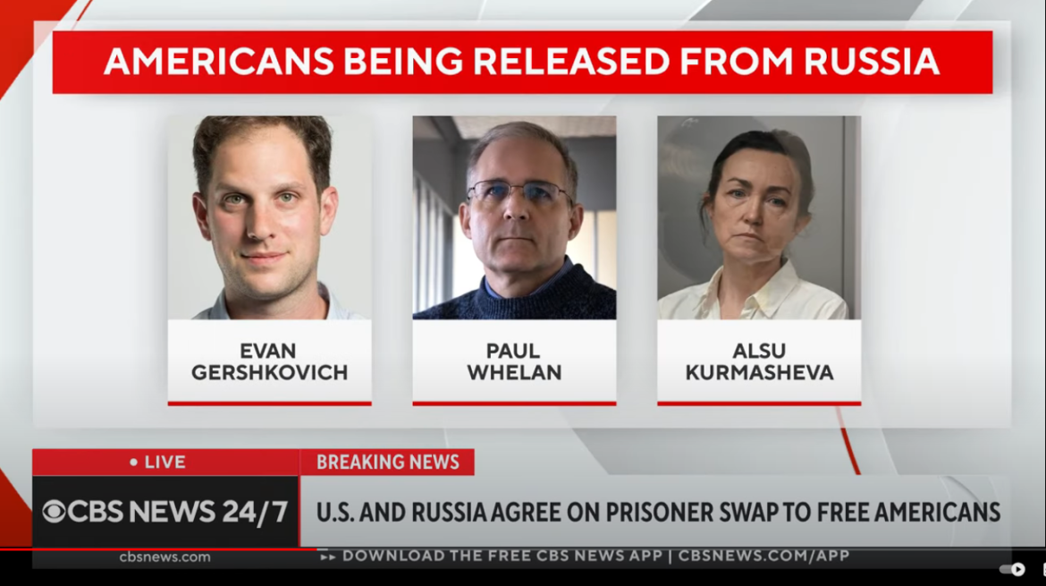Historic US-Russia Prisoner Swap: Gershkovich and Whelan Released