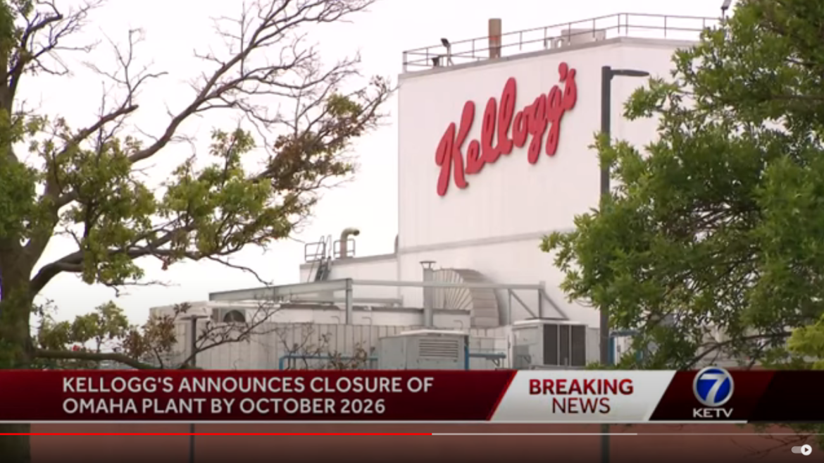 Kellogg's Omaha Plant Closure to Impact Nearly 500 Union Workers