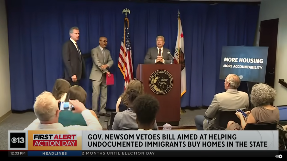 Governor Newsom Vetoes Bill for Homeownership Program for Undocumented Immigrants