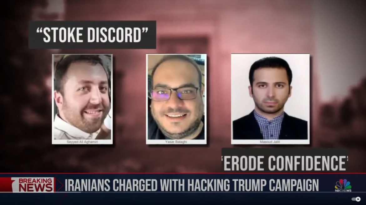 Iranians Indicted for Hacking Trump’s 2024 Campaign