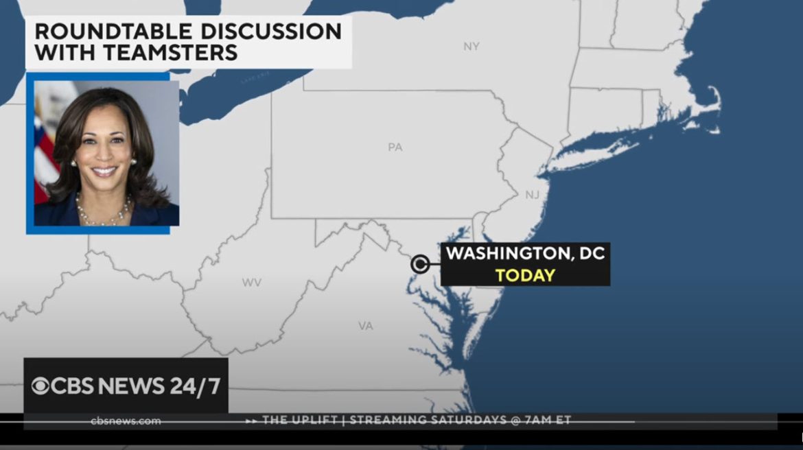Vice President Harris Meets with Teamsters Union as Endorsement Race with Trump Heats Up