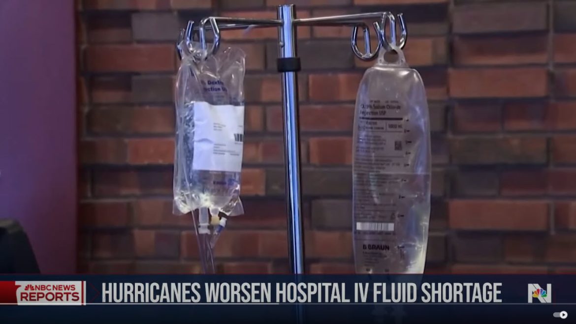 Hurricane Activity Disrupts IV Fluid Supply Chain Nationwide