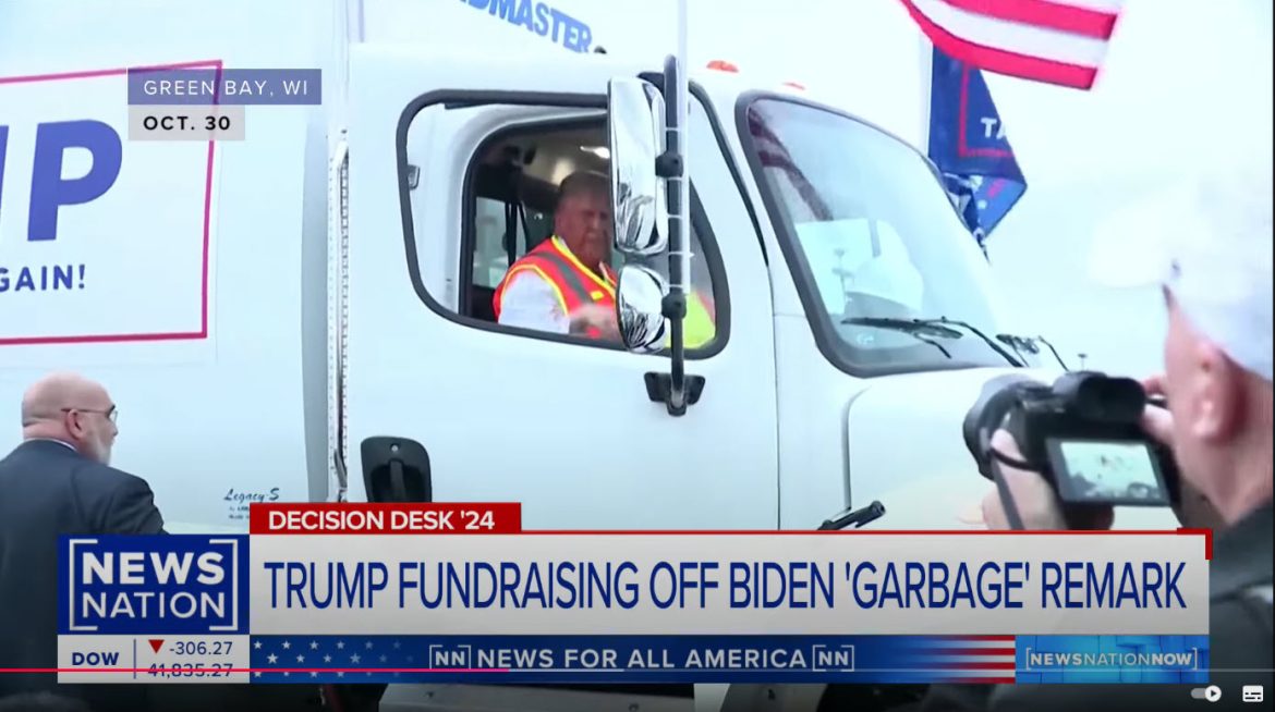 Trump Leverages "Garbage Truck" Stunt Amid Biden Remark Controversy