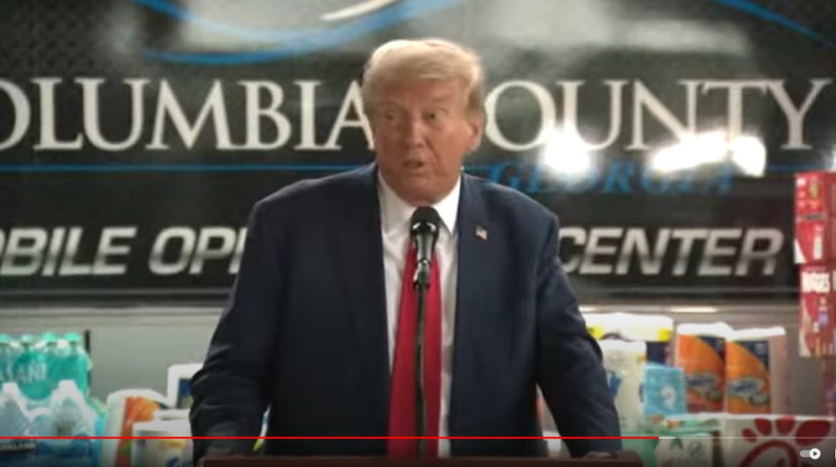 Trump and Kemp Survey Hurricane Helene Damage in Georgia, Express Concern for Missing Residents