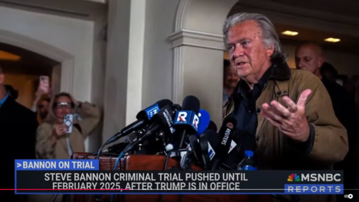Steve Bannon’s Trial for Money Laundering and Conspiracy Set for February 2025