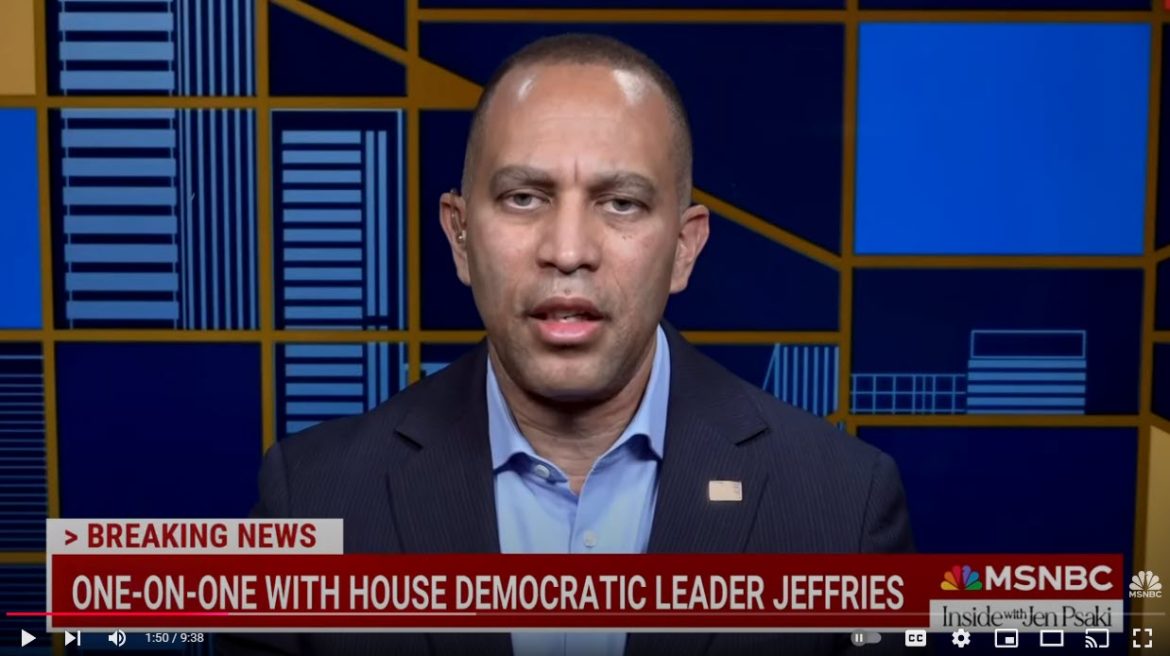 Hakeem Jeffries Warns Mike Johnson: No Democratic Support to Save Speakership