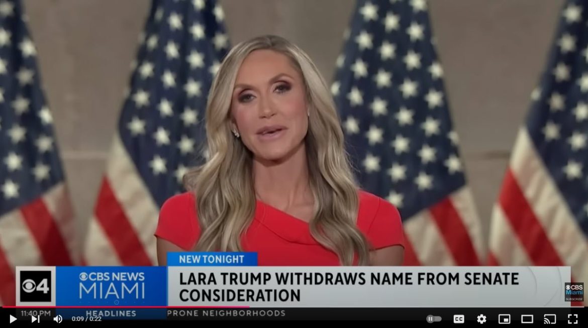 Lara Trump Withdraws From Florida Senate Consideration, Speculation Grows Over Rubio’s Successor