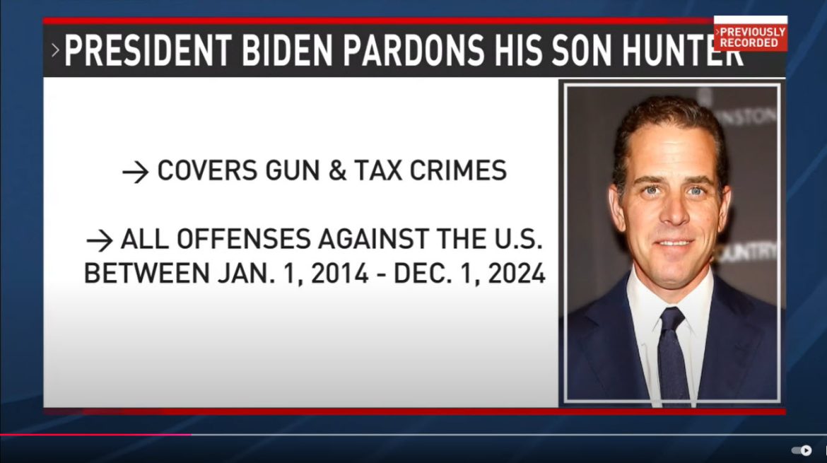 President Biden Pardons Son Hunter in Unprecedented Legal Move, Sparks Nationwide Debate