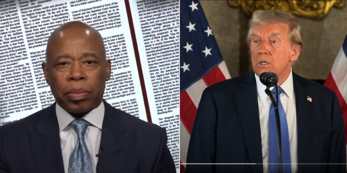 Trump Says He’d Consider Pardoning NYC Mayor Eric Adams Amid Corruption Charges