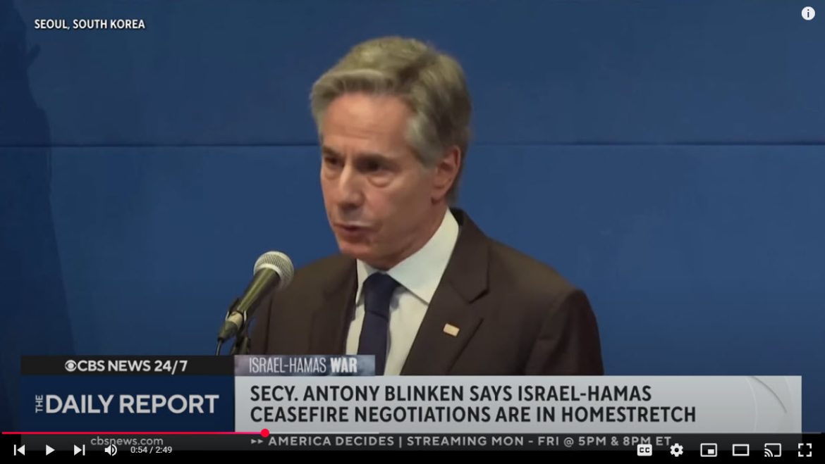 Cease-Fire Agreement Between Israel and Hamas Reportedly Nearing Completion