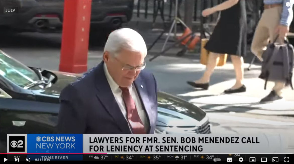Lawyers Seek Leniency for Disgraced Former Senator Bob Menendez