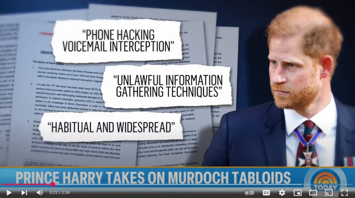 Prince Harry’s Legal Battle Against Rupert Murdoch’s Tabloids Goes to Trial