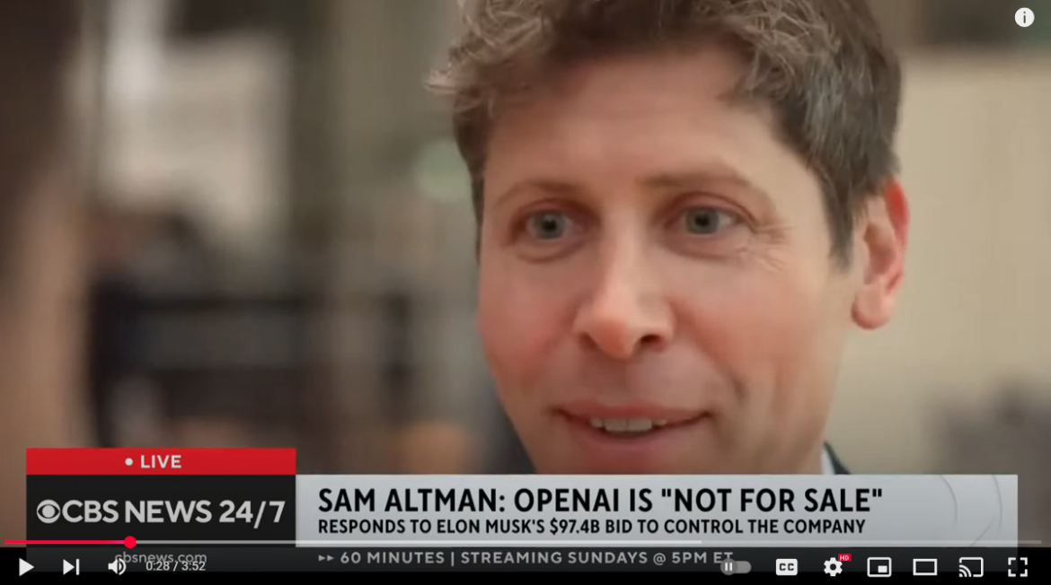 Elon Musk's $97.4 Billion Bid for OpenAI Rejected by CEO Sam Altman