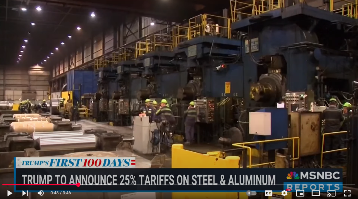 President Trump Imposes 25% Tariffs on Steel and Aluminum Imports Amid Escalating Trade Tensions