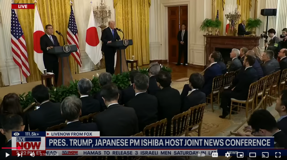 President Trump and Prime Minister Ishiba Affirm Strengthened U.S.-Japan Alliance