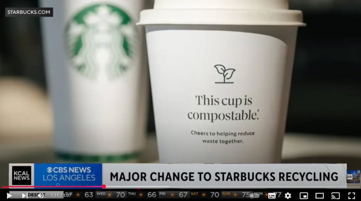 Starbucks Introduces Compostable Cups in Select Locations, Receives Mixed Customer Feedback