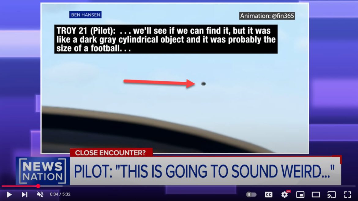 U.S. Military Pilot Reports Close Encounter with Unidentified Aerial Phenomenon