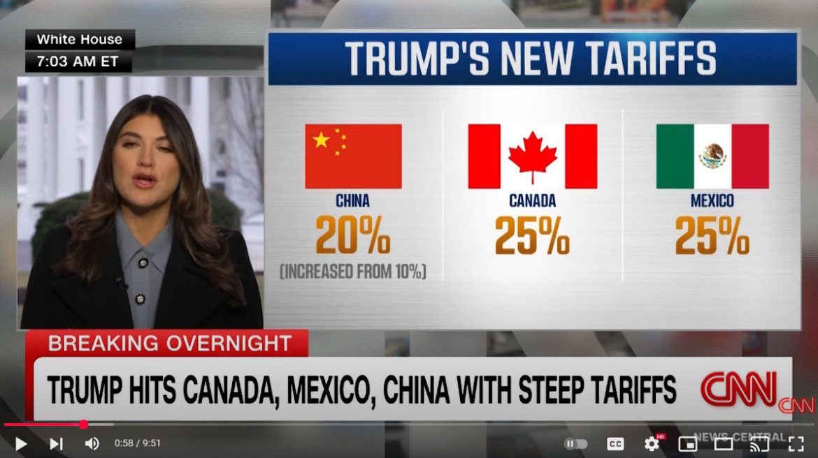 Trump’s Tariffs Take Effect as Mexico, Canada, and China Retaliate