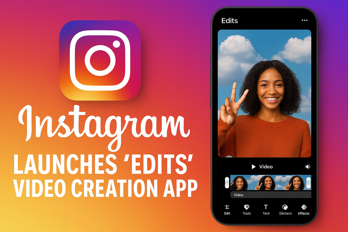 Instagram Launches 'Edits' Video Creation App Amid Rising Pressure on TikTok