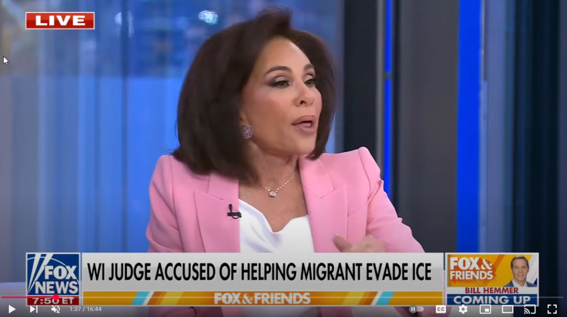 Judge Jeanine Blasts State Judge Over Migrant Release, Calls for Immediate Removal Lose the Robe