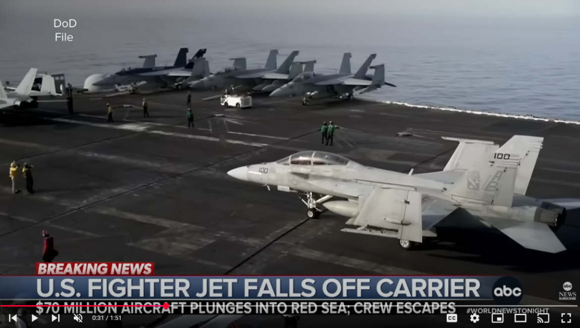 Navy Investigates Jet Loss at Sea After USS Truman Evasive Maneuver