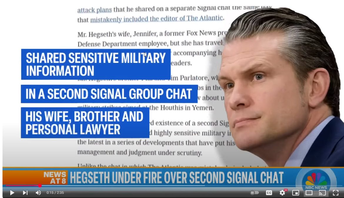 Secretary of Defense Pete Hegseth Under Fire for Sharing Military Plans in a Second Private Signal Chats