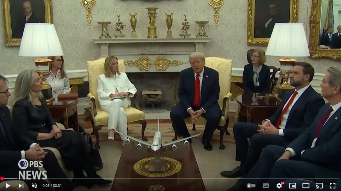 Trump and Italian Prime Minister Meloni Vow to Strengthen U.S.-Europe Trade Ties