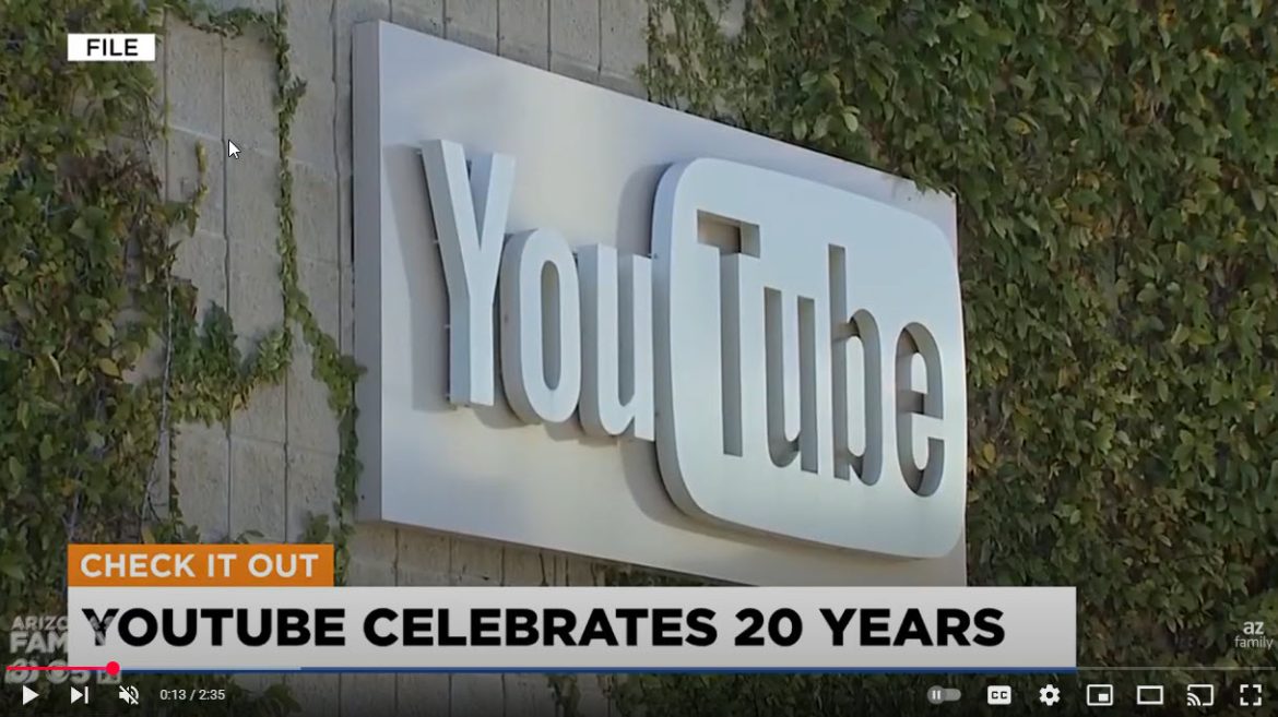 YouTube Celebrates 20 Years of Video Revolution, From “Me at the Zoo” to Global Cultural Powerhouse