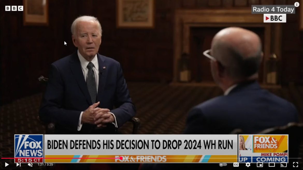 Biden Reflects on 2024 Election Loss, Says Earlier Withdrawal Wouldn't Have Changed Outcome