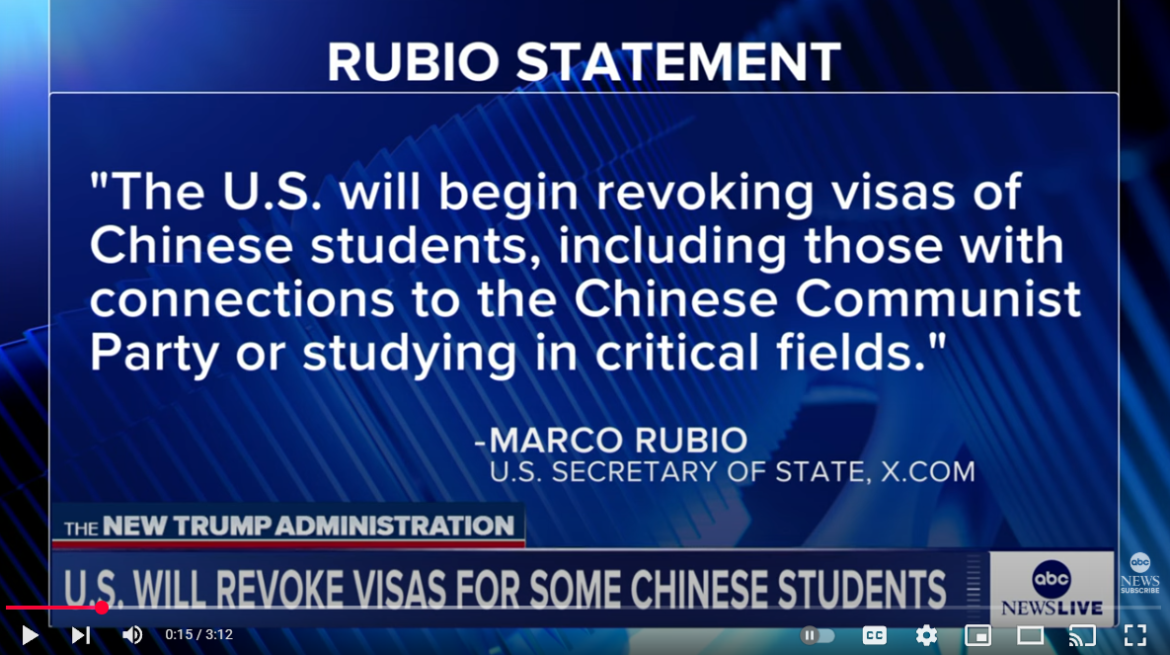 U.S. Announces Aggressive Revocation of Chinese Student Visas Amid National Security Concerns