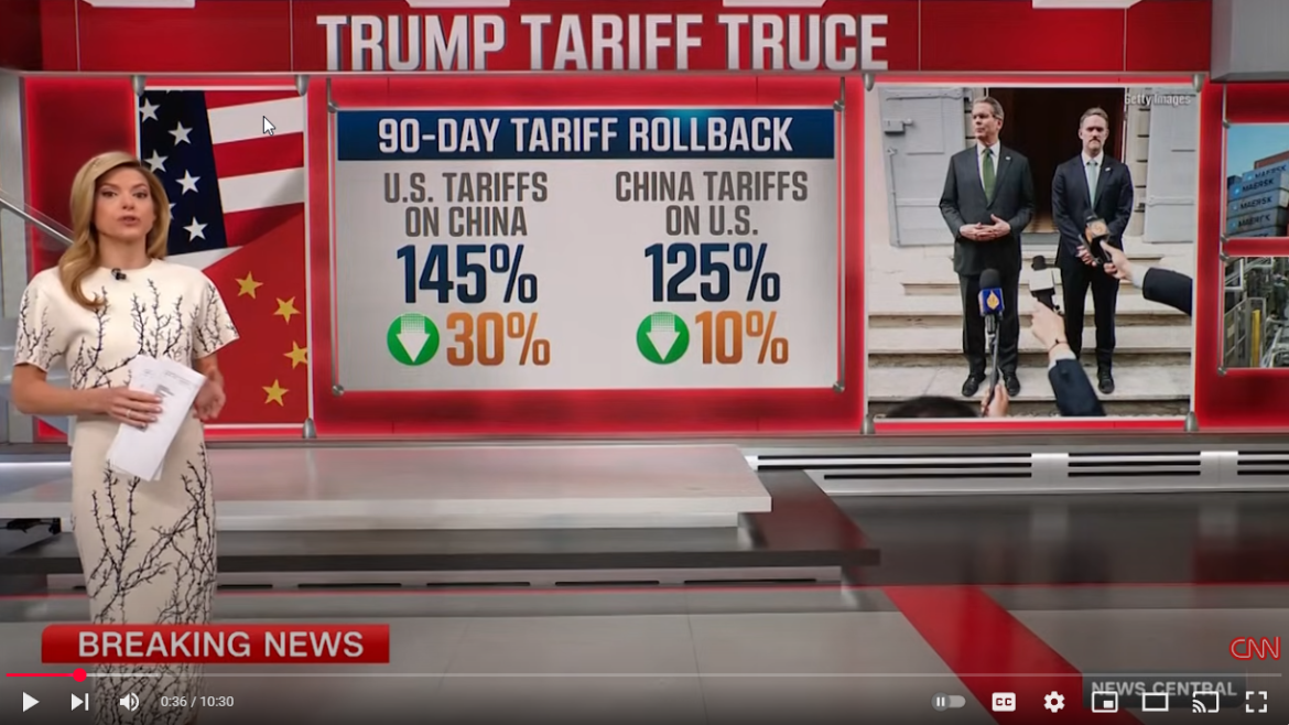 U.S. and China Agree to 90-Day Tariff Rollback in Major Trade War De-escalation