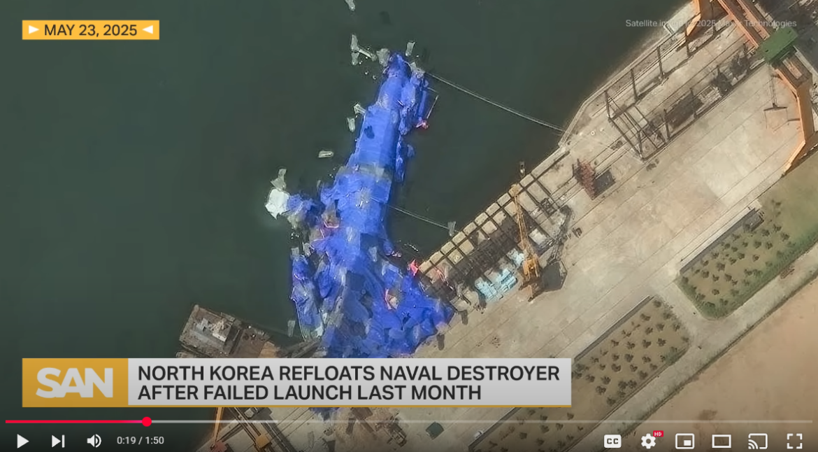 Damaged North Korean Warship Moved Near Russian Border for Repairs, Raising Questions About Moscow’s Role