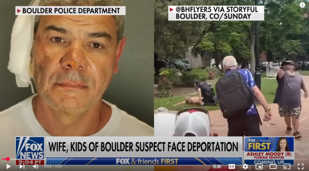 ICE Takes Family of Boulder Fire Attack Suspect Into Custody as White House Blames Biden-Era Immigration Failures
